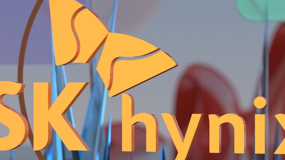 SK하이닉스 HBM 반도체 칩 클로즈업 이미지